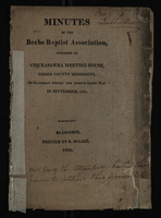 Minutes of the Beebe Baptist Association