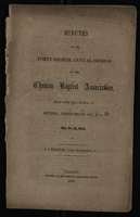 Minutes of the Forty-Eighth Annual Session of the Chowan Baptist Association