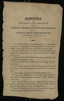 Minutes of the Twenty First Anniversary of the French Broad Baptist Association