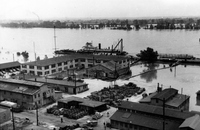 Flooded Riverside Community