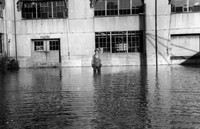Man Standing in Flood