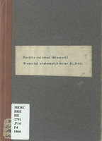 Financial Statement of the Pacific Railroad (of Missouri)