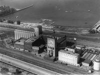 Tight aerial view of New York City Plant No. 11 July 21, 1962