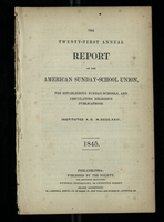 The Twenty-First Annual Report of the American Sunday-School Union
