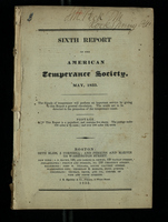 Sixth Report of the American Temperance Society