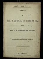 The Mexican Treaty Speech of Mr. Benton of Missouri