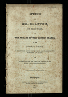 Speech of Mr. Clayton, of Delaware, in The Senate of the United States
