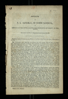 Speech of T. L. Clingman, of North Carolina, in Defence of the South Against the Aggressive Movement of the North