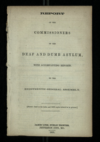 Report of the Commissioners of the Deaf and Dumb Asylum