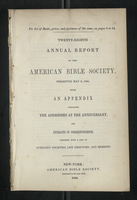 Twenty-Eighth Annual Report of the American Bible Society