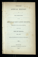 Twenty-First Annual Report of the Directors of the American Education Society