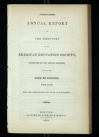 Twenty-Third Annual Report of the Directors of the American Education Society