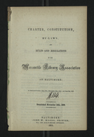 Charter, Constitution, By-Laws, and Rules and Regulations of the Mercantile Library Association of Baltimore