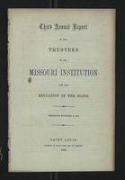 Third Annual Report of the Trustees of the Missouri Institution for the Education of the Blind