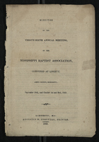 Minutes of the Thirty-Sixth Annual Meeting of the Mississippi Baptist Association