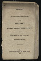 Minutes of the Twenty-Fifth Anniversary of the Missouri United Baptist Association