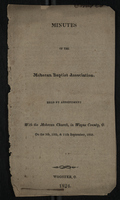 Minutes of the Mohecan Baptist Association Held by Appointment with the Mohecan Church