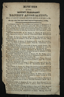 Minutes of Mount Pleasant Baptist Association, 1832