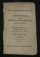 Minutes of the Stillwater Babtist Association, 1821