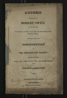 Address Delivered by Robert Owen, of New-Lanark in the New Church of New-Harmony, Indiana