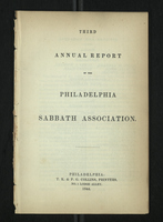 Third Annual Report of the Philadelphia Sabbath Association