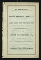 First Annual Report of the Church Extension Committee of the General Assembly of the Presbyterian Church