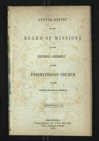 Annual Report of the Board of Missions of General Assembly of the Presbyterian Church, 1847