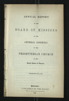 Annual Report of the Board of Missions of General Assembly of the Presbyterian Church, 1848