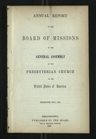 Annual Report of the Board of Missions of General Assembly of the Presbyterian Church, 1850