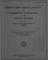 Annual report on transport statistics in the United States for the year ended 1967