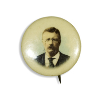 Theodore Roosevelt on White Button