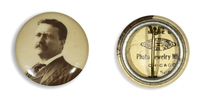 Teddy Roosevelt Sepia Button