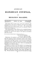 American Railroad Journal April 15, 1842