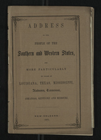 Address to the People of the Southern and Western States