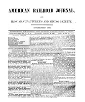 American Railroad Journal January 22, 1848
