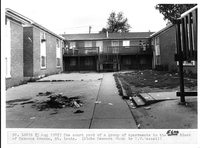 Courtyard of apartment group in the 5700 block of Cabanne Ave. (obverse)