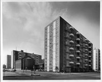 Plaza Apartments - Viewed to northwest