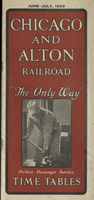 Chicago and Alton Railroad June-July 1929 Public Timetable