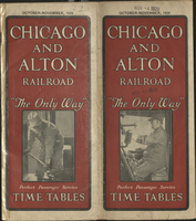 Chicago and Alton Railroad November 1929 Public Timetable