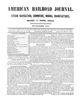 American Railroad Journal March 10, 1849