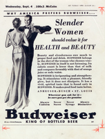Anheuser-Busch Brewery - Budweiser Ad, 1935