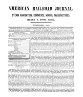 American Railroad Journal October 6, 1849