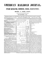 American Railroad Journal November 10, 1849