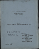 Report of Terminal Committee Covering Davenport, Iowa-Rock Island-Moline-East Moline, Ill.