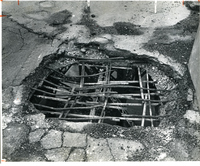 Large Hole In The MacArthur Bridge's Road Deck