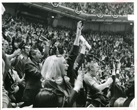 Fans Cheer At the Arena