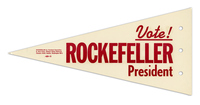 Vote! Rockefeller President Pennant