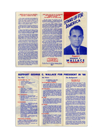 George Wallace "Stand Up For America" Brochure