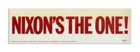 Nixon's The One Bumper Sticker