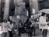 Protestors Outside the New Federal Building